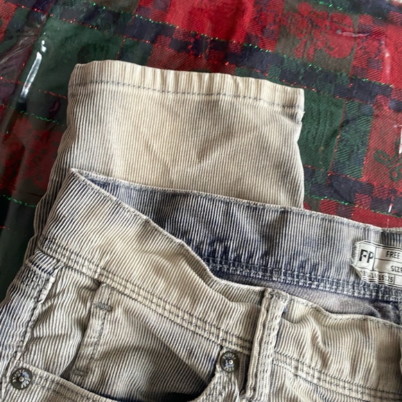 Free People • Acid Wash Skinny Ankle Corduroy Jeans - Picture 5 of 10